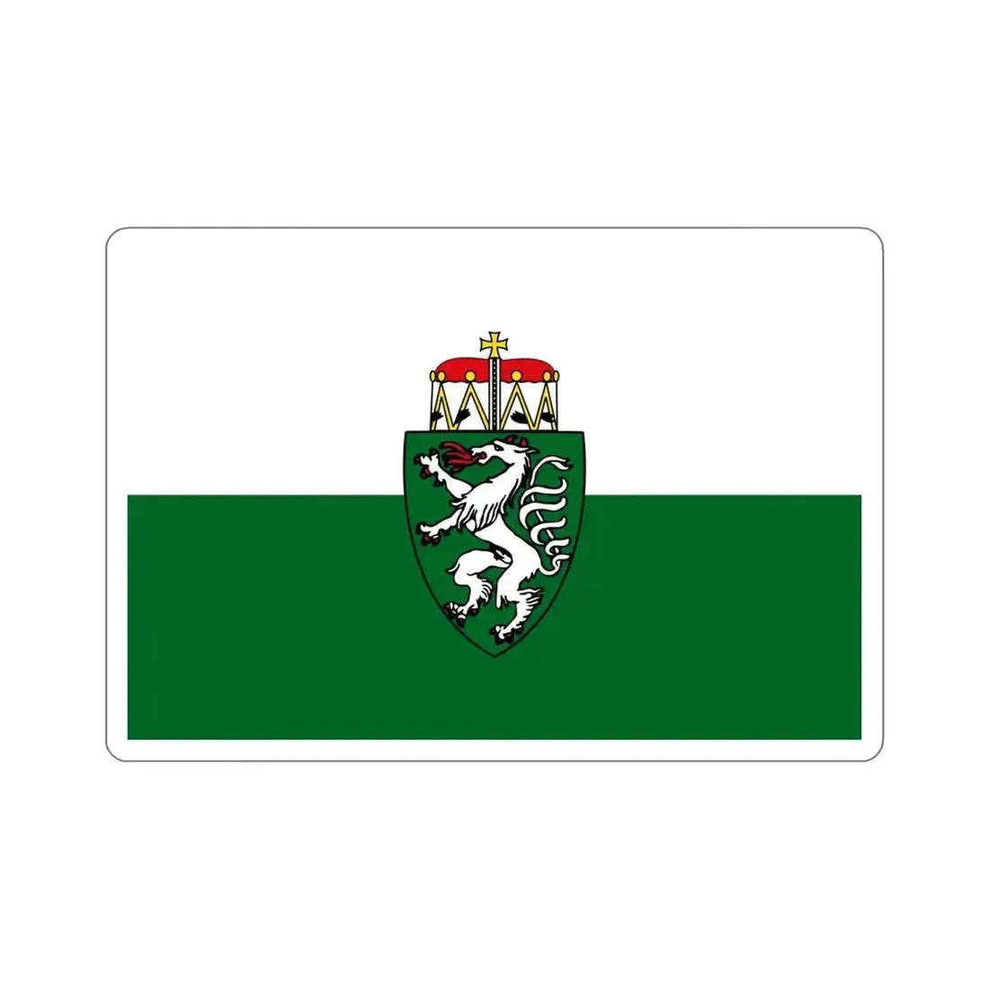 Flag of Styria Steiermark Austria STICKER Vinyl Die-Cut Decal - The Sticker Space
