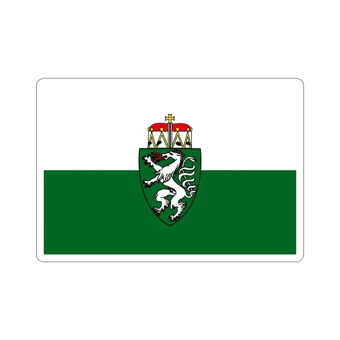Flag of Styria Steiermark Austria STICKER Vinyl Die-Cut Decal - The Sticker Space