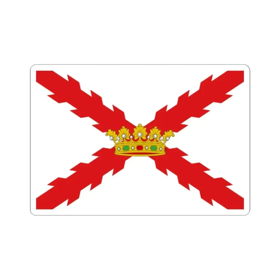 Flag of Sucre and Chuquisaca (Bolivia) STICKER Vinyl Kiss-Cut Decal 2 Inch White - The Sticker Space