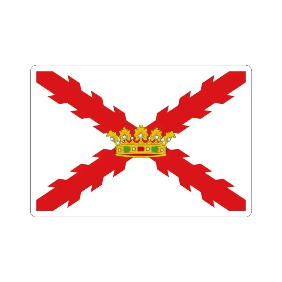 Flag of Sucre and Chuquisaca (Bolivia) STICKER Vinyl Kiss-Cut Decal 3 Inch White - The Sticker Space