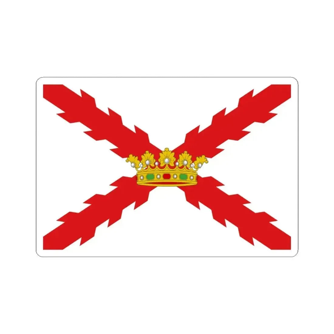 Flag of Sucre and Chuquisaca (Bolivia) STICKER Vinyl Kiss-Cut Decal 4 Inch White - The Sticker Space