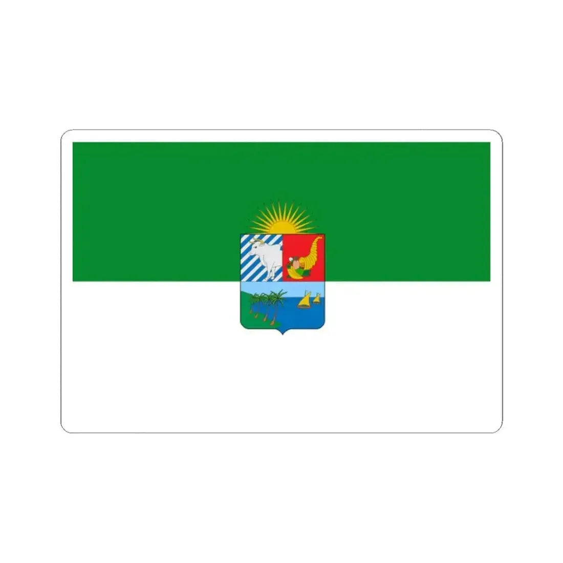 Flag of Sucre Colombia (Colombia) STICKER Vinyl Kiss-Cut Decal 2 Inch White - The Sticker Space
