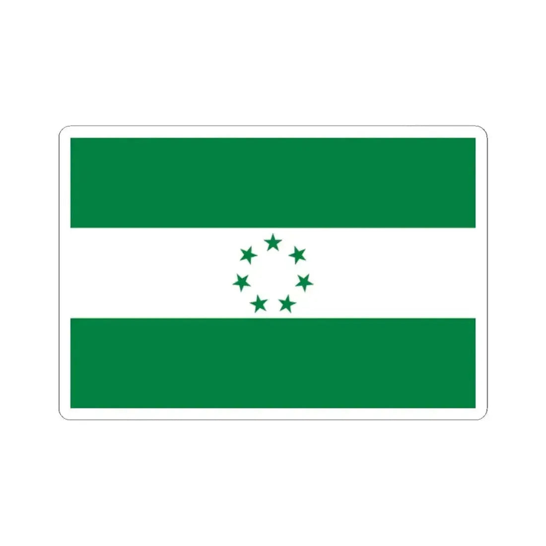 Flag of Sucre (Ecuador) STICKER Vinyl Kiss-Cut Decal 2 Inch White - The Sticker Space