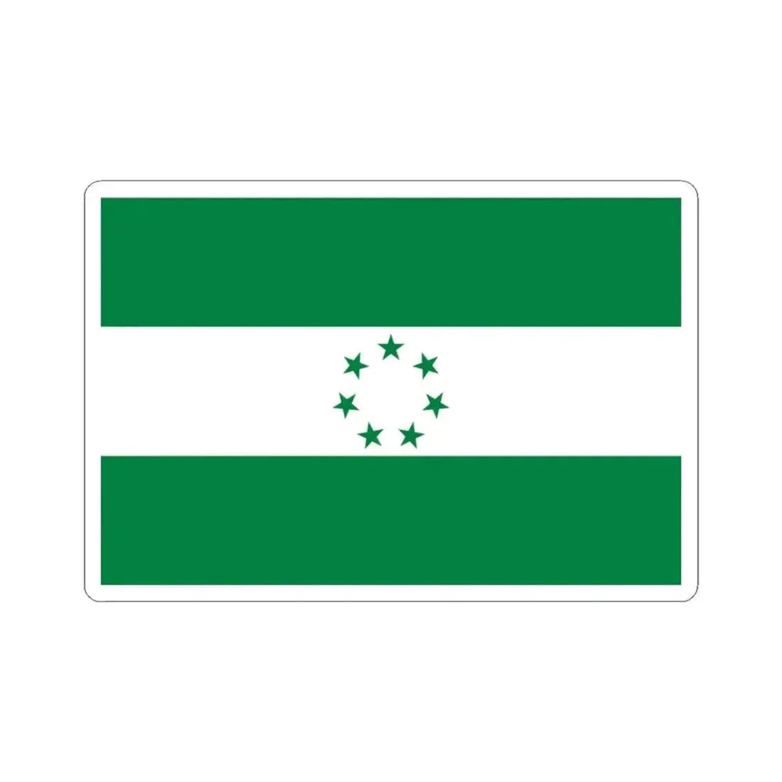 Flag of Sucre (Ecuador) STICKER Vinyl Kiss-Cut Decal 3 Inch White - The Sticker Space