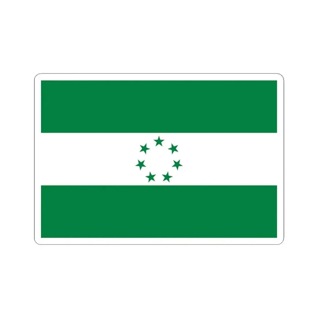 Flag of Sucre (Ecuador) STICKER Vinyl Kiss-Cut Decal 4 Inch White - The Sticker Space