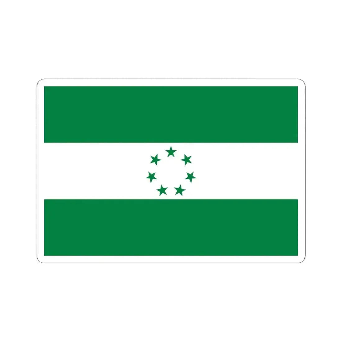 Flag of Sucre (Ecuador) STICKER Vinyl Kiss-Cut Decal 6 Inch White - The Sticker Space