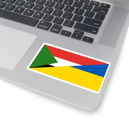 Flag of Sudan and Ukraine (Sudan) STICKER Vinyl Kiss-Cut Decal - The Sticker Space