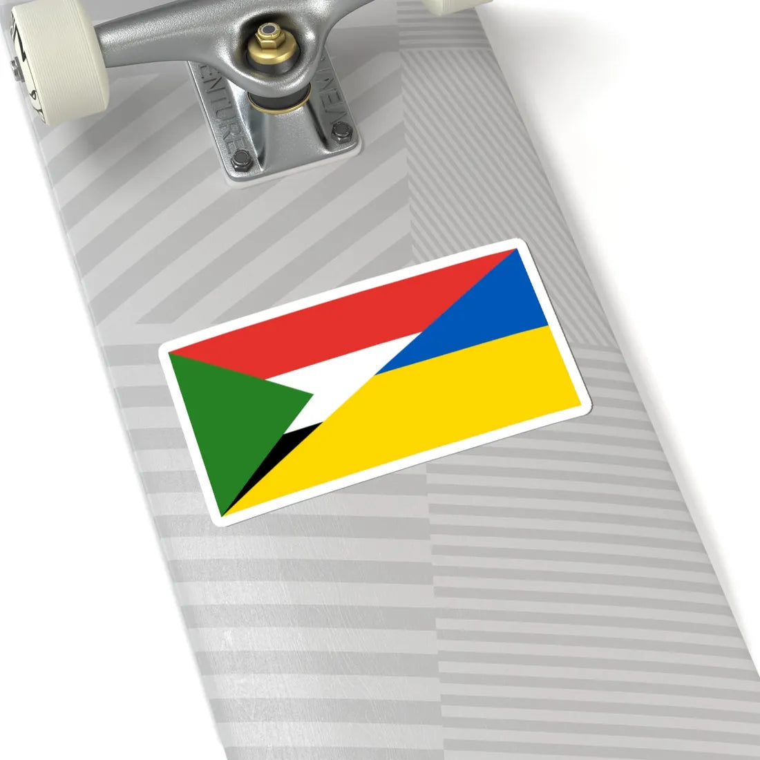 Flag of Sudan and Ukraine (Sudan) STICKER Vinyl Kiss-Cut Decal - The Sticker Space