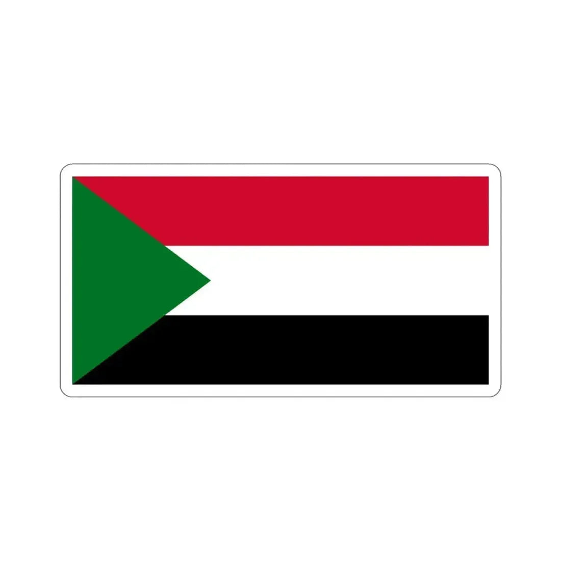 Flag of Sudan STICKER Vinyl Die-Cut Decal - The Sticker Space