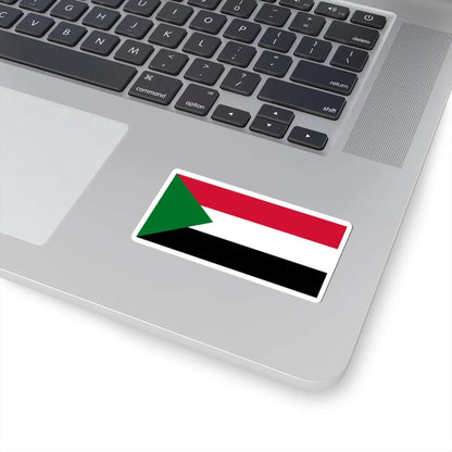 Flag of Sudan (Sudan) STICKER Vinyl Kiss-Cut Decal - The Sticker Space