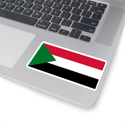 Flag of Sudan (Sudan) STICKER Vinyl Kiss-Cut Decal - The Sticker Space