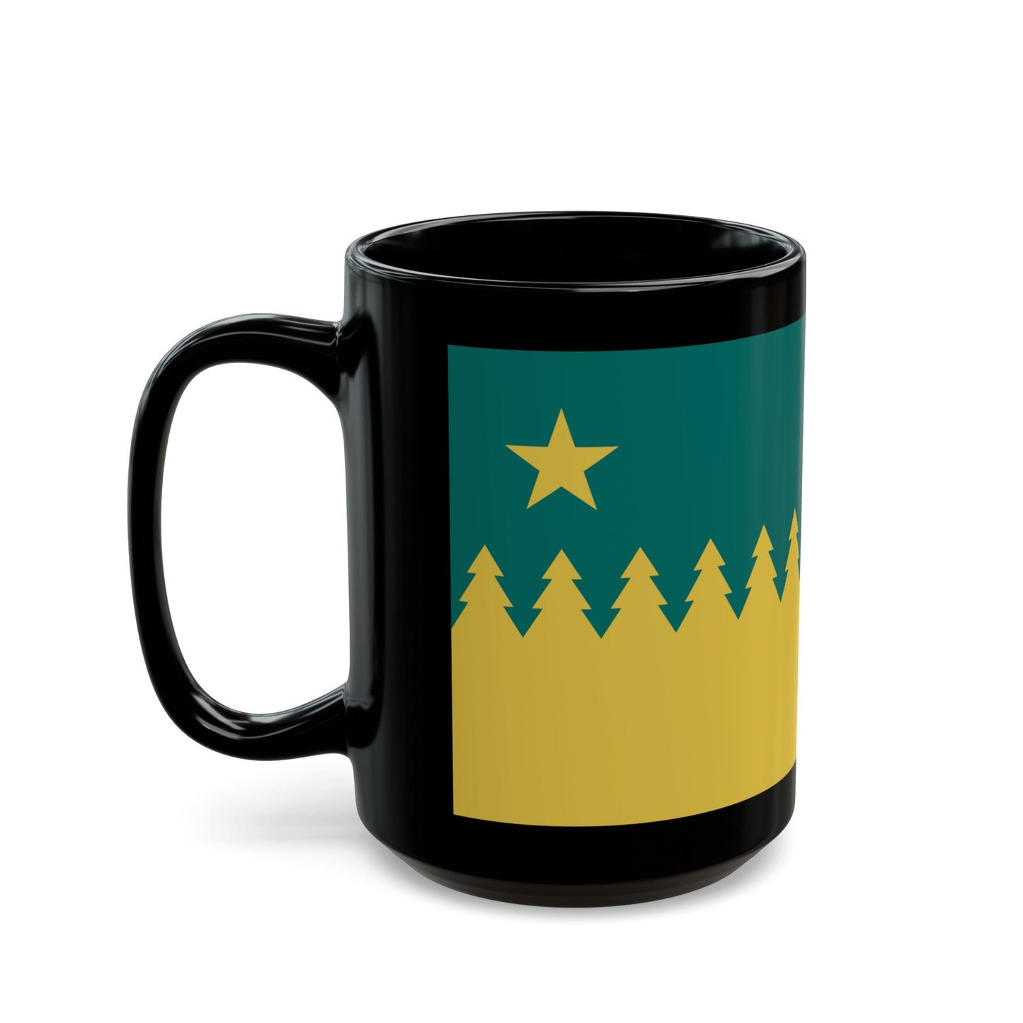 Flag of Sudbury Ontario Canada - Black Coffee Mug-The Sticker Space