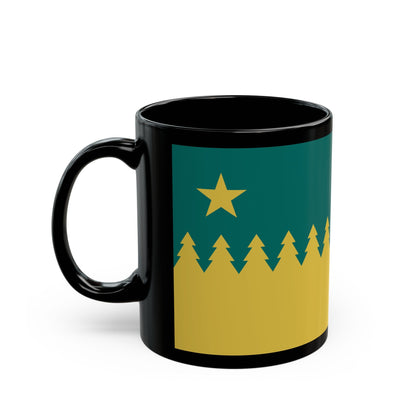 Flag of Sudbury Ontario Canada - Black Coffee Mug-The Sticker Space