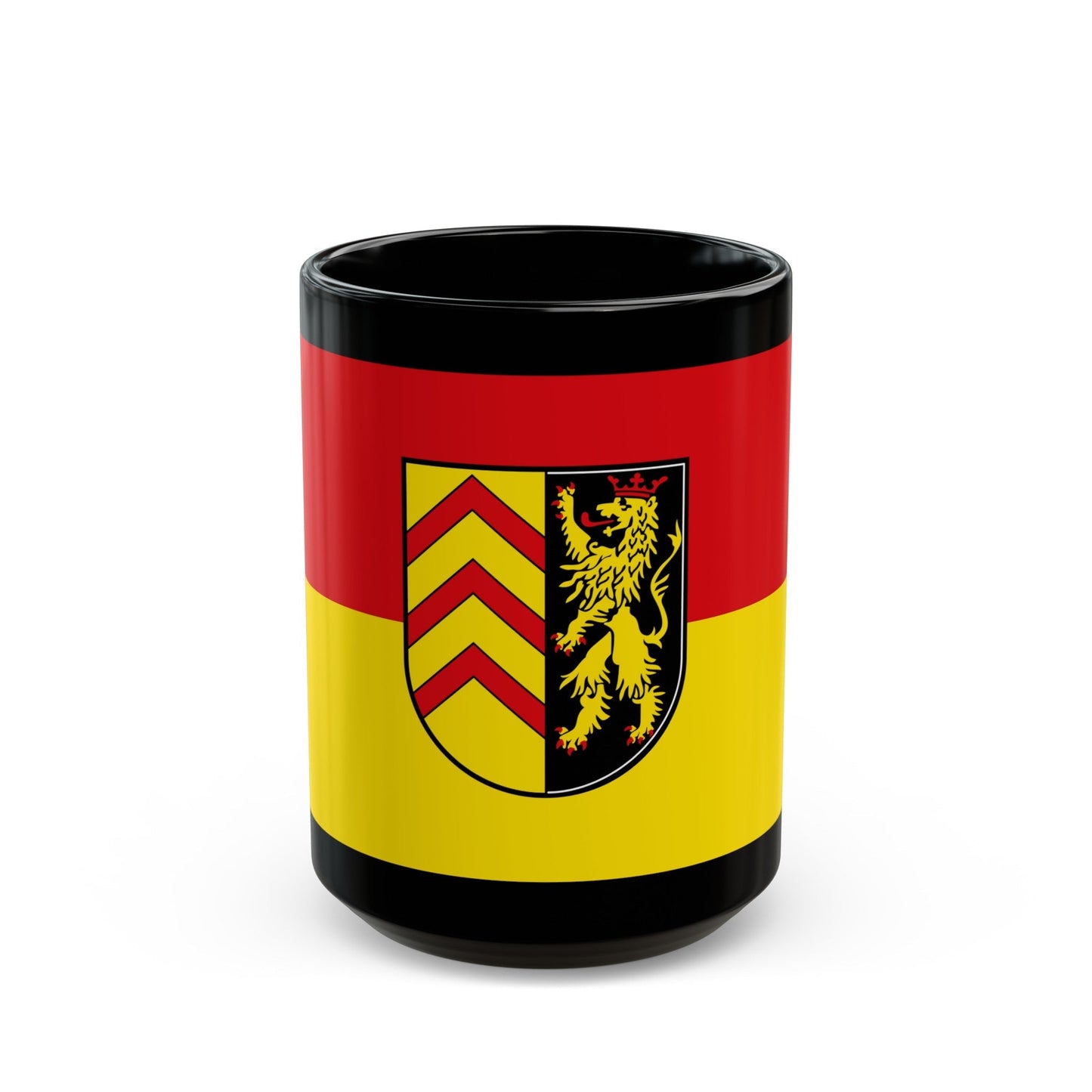 Flag of Suedwestpfalz Germany - Black Coffee Mug-15oz-The Sticker Space