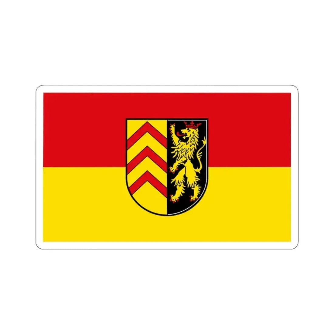 Flag of Suedwestpfalz Germany STICKER Vinyl Die-Cut Decal 2 Inch - The Sticker Space
