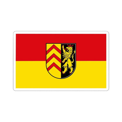 Flag of Suedwestpfalz Germany - STICKER Vinyl Kiss-Cut Decal 3 Inch White - The Sticker Space