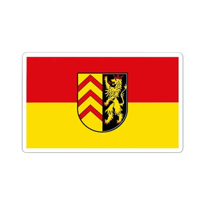 Flag of Suedwestpfalz Germany - STICKER Vinyl Kiss-Cut Decal 4 Inch White - The Sticker Space