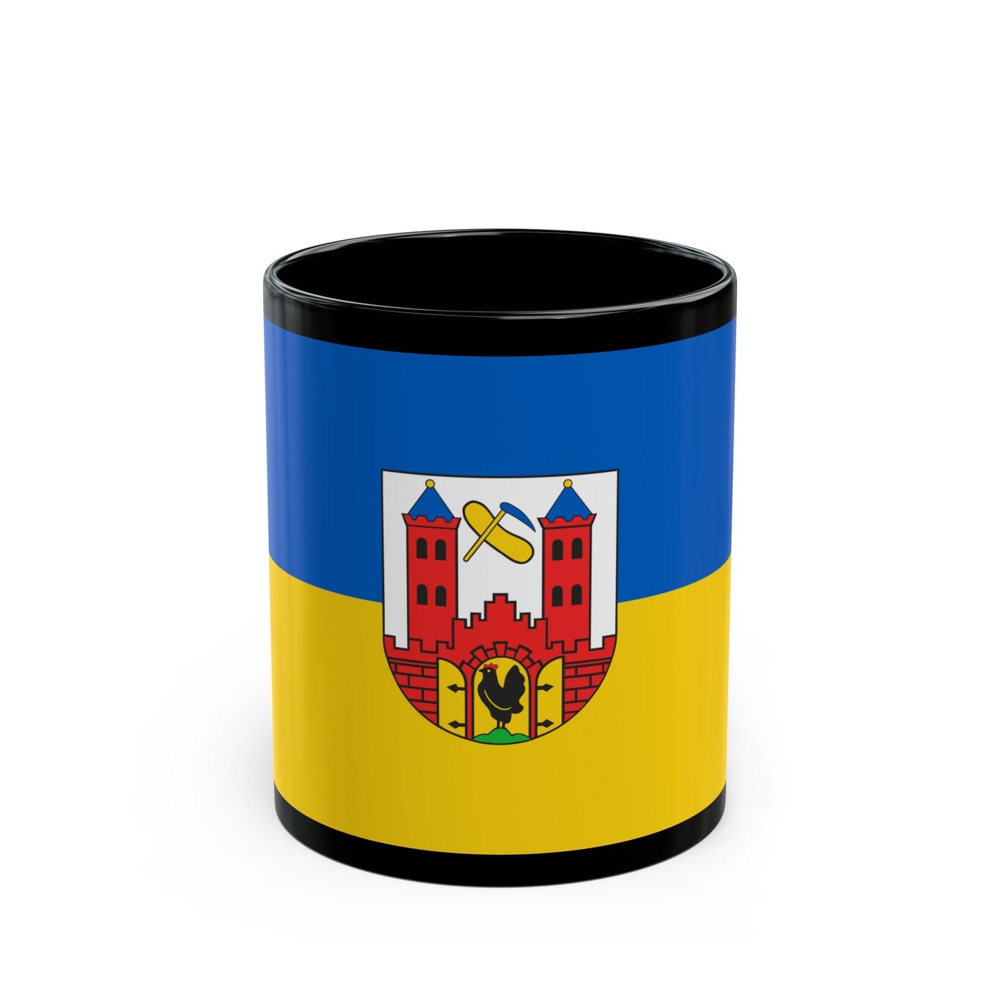 Flag of Suhl Germany - Black Coffee Mug-11oz-The Sticker Space