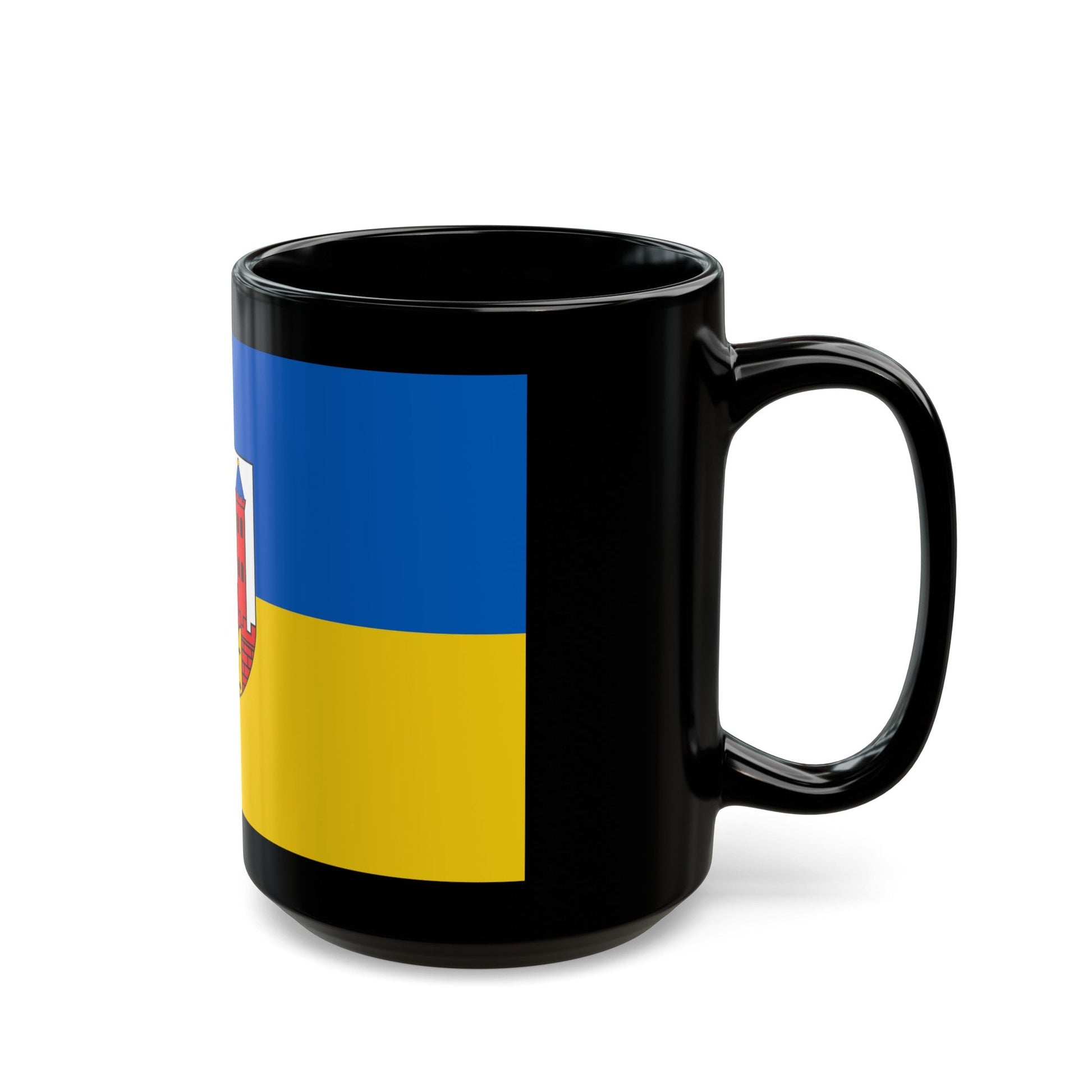 Flag of Suhl Germany - Black Coffee Mug-The Sticker Space