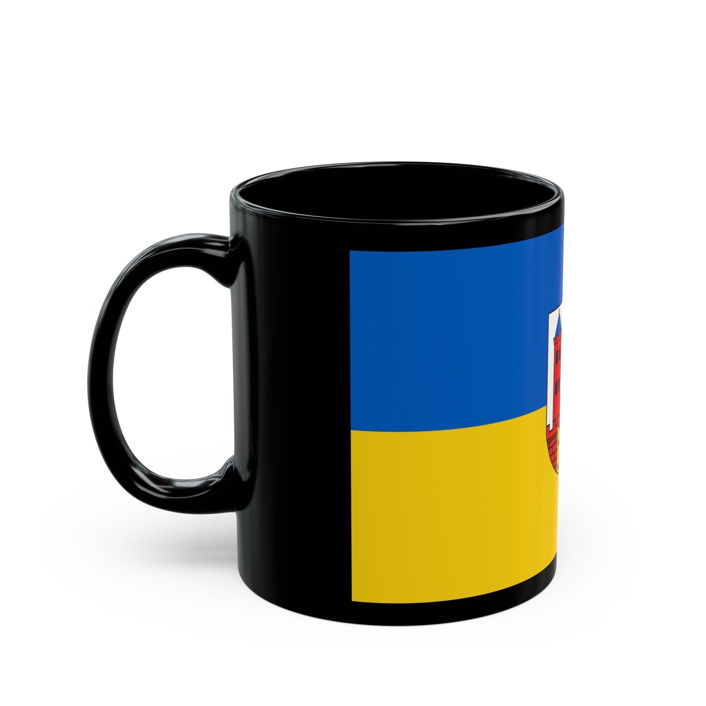 Flag of Suhl Germany - Black Coffee Mug-The Sticker Space