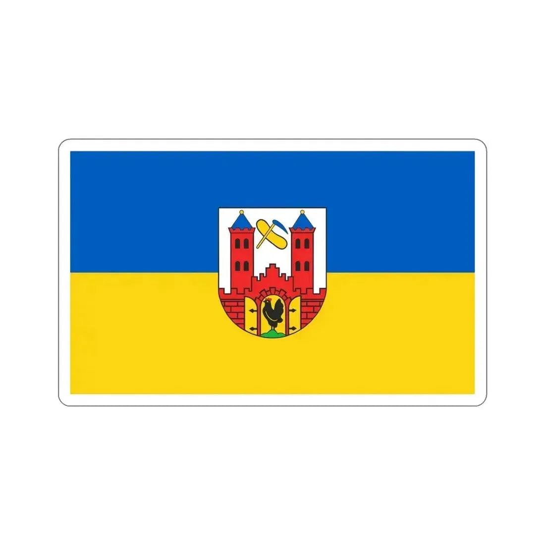 Flag of Suhl Germany STICKER Vinyl Die-Cut Decal 6 Inch - The Sticker Space