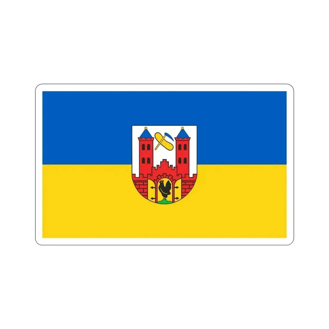 Flag of Suhl Germany STICKER Vinyl Die-Cut Decal - The Sticker Space