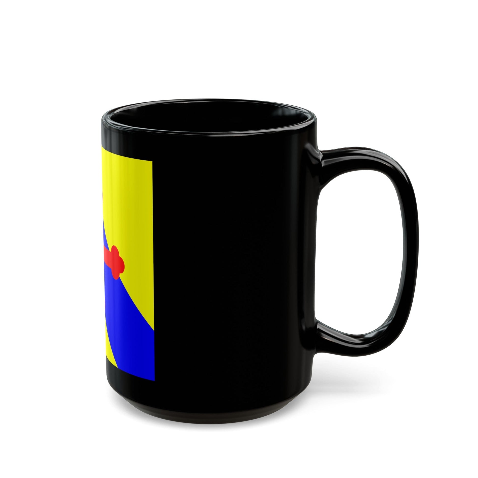 Flag of Sullens Switzerland - Black Coffee Mug-The Sticker Space