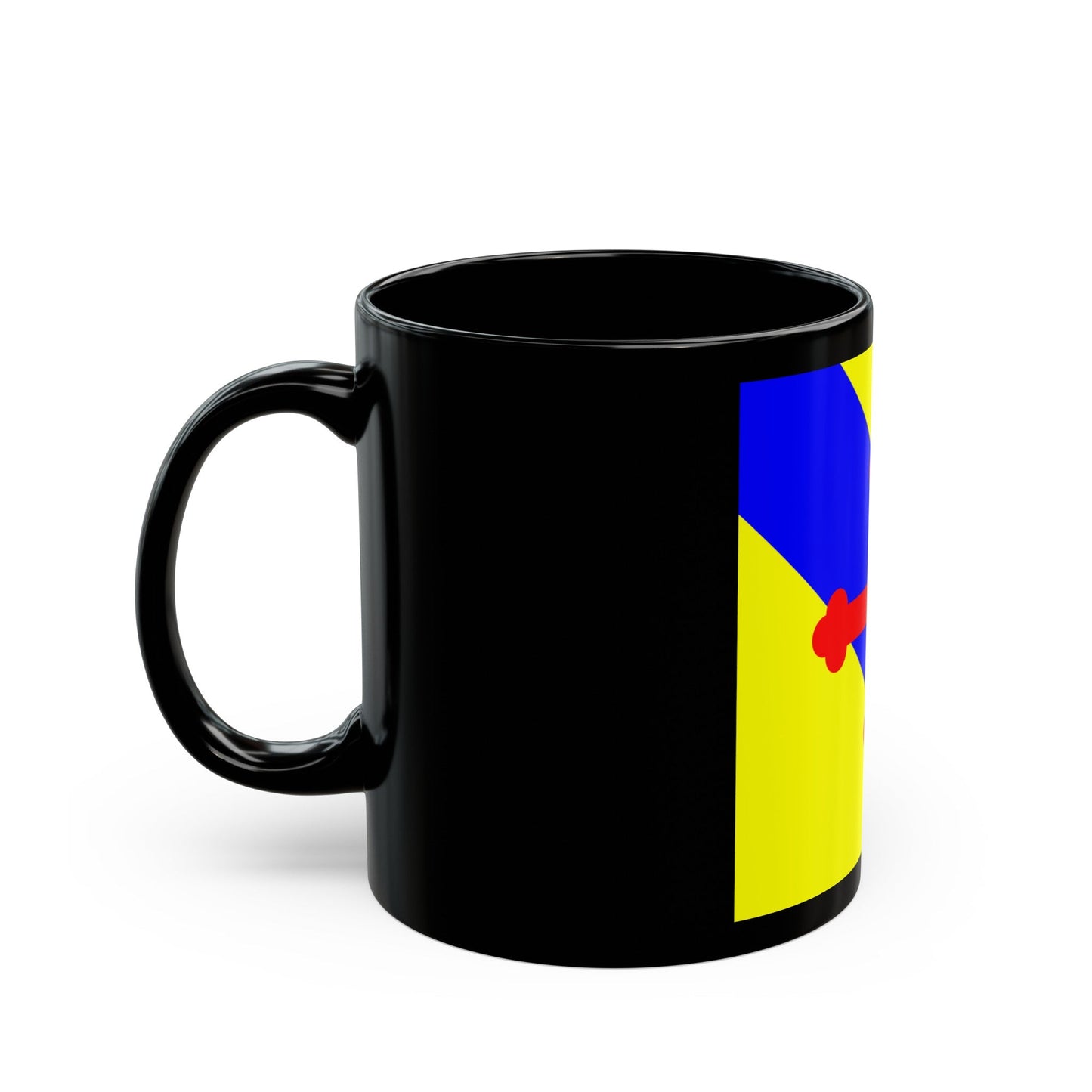 Flag of Sullens Switzerland - Black Coffee Mug-The Sticker Space