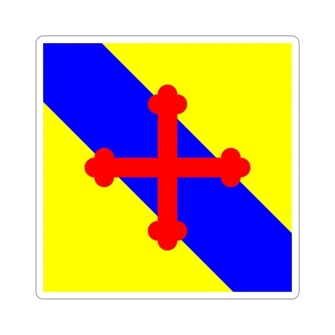 Flag of Sullens Switzerland STICKER Vinyl Die-Cut Decal 2 Inch - The Sticker Space