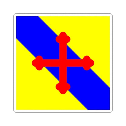 Flag of Sullens Switzerland STICKER Vinyl Die-Cut Decal 5 Inch - The Sticker Space