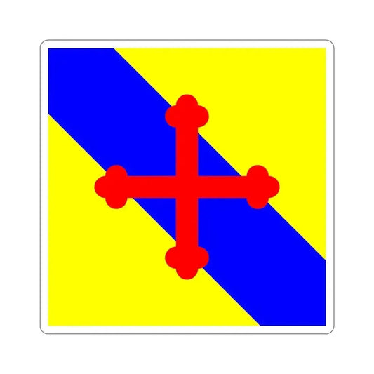 Flag of Sullens Switzerland STICKER Vinyl Die-Cut Decal 6 Inch - The Sticker Space