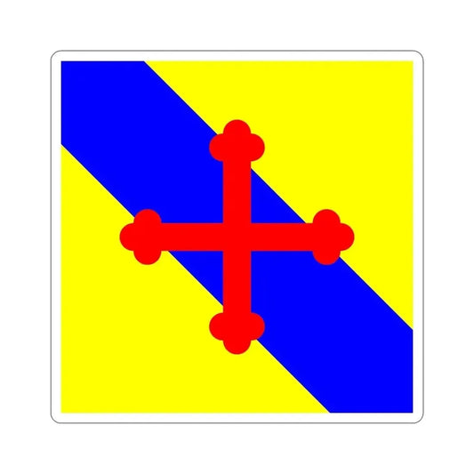 Flag of Sullens Switzerland STICKER Vinyl Die-Cut Decal 6 Inch - The Sticker Space