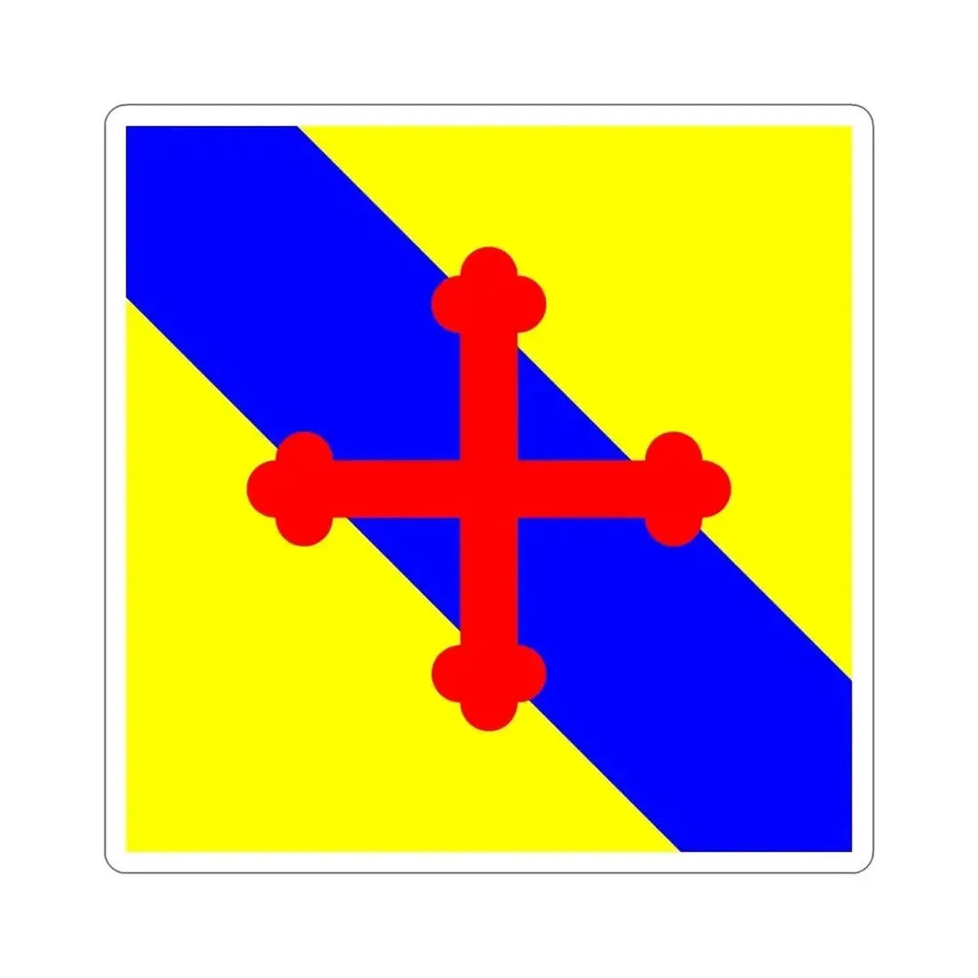 Flag of Sullens Switzerland STICKER Vinyl Die-Cut Decal - The Sticker Space