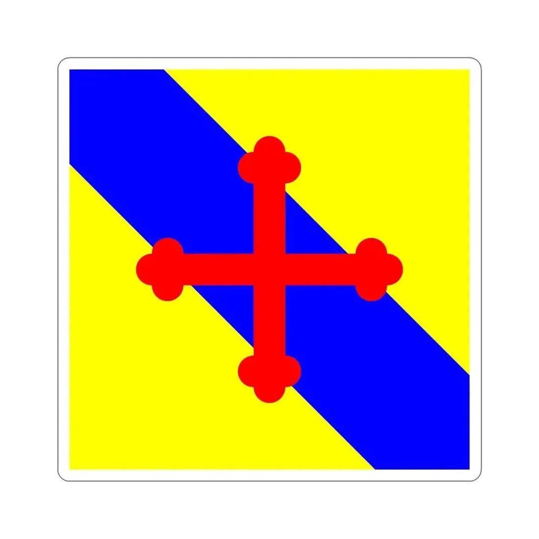 Flag of Sullens Switzerland STICKER Vinyl Die-Cut Decal - The Sticker Space