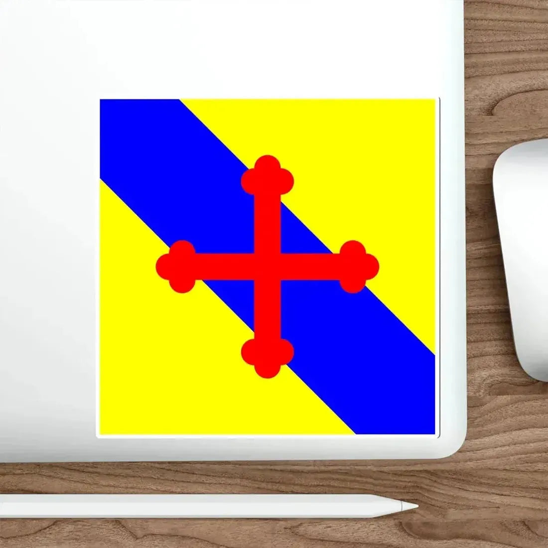 Flag of Sullens Switzerland STICKER Vinyl Die-Cut Decal - The Sticker Space