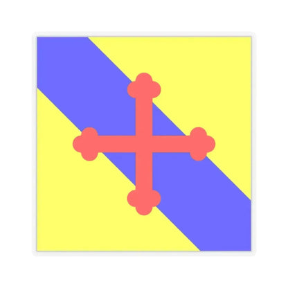 Flag of Sullens Switzerland - STICKER Vinyl Kiss-Cut Decal 2 Inch Transparent - The Sticker Space