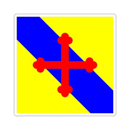 Flag of Sullens Switzerland - STICKER Vinyl Kiss-Cut Decal 2 Inch White - The Sticker Space