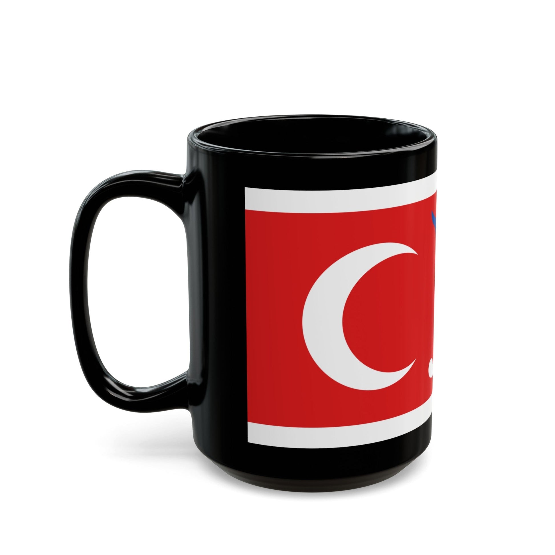 Flag of Sultanate of Mataram Malaysia - Black Coffee Mug-The Sticker Space