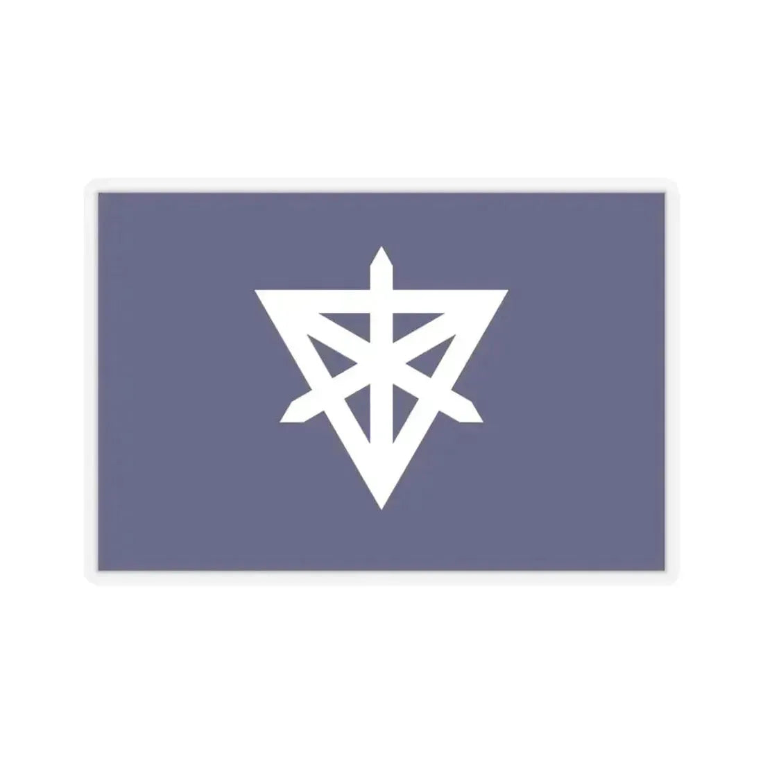 Flag of Sumida Tokyo Japan - STICKER Vinyl Kiss-Cut Decal 4 Inch Transparent - The Sticker Space