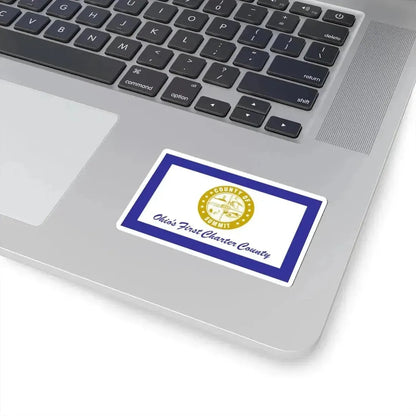 Flag of Summit County Ohio (United States) STICKER Vinyl Kiss-Cut Decal - The Sticker Space