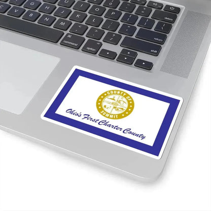 Flag of Summit County Ohio (United States) STICKER Vinyl Kiss-Cut Decal - The Sticker Space
