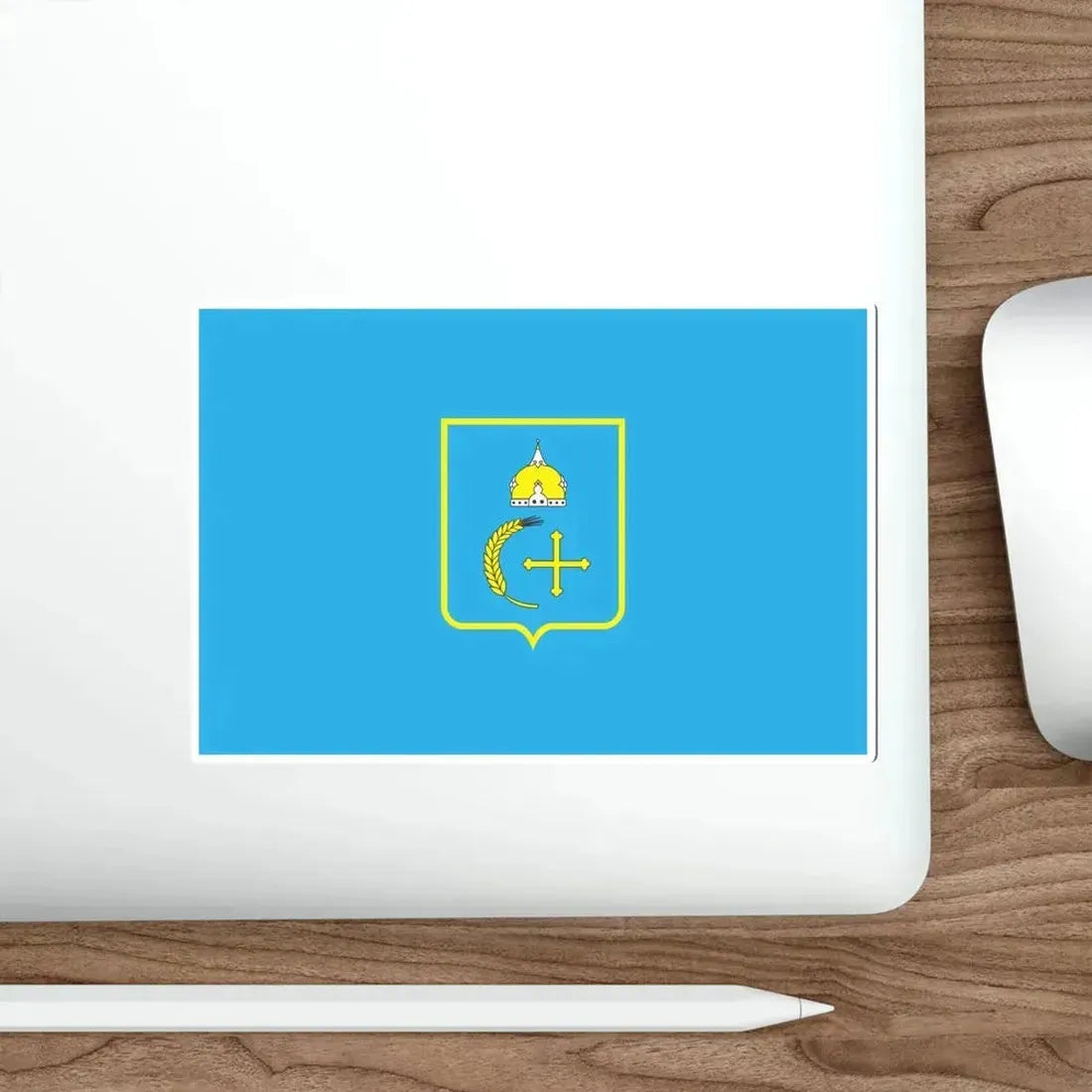 Flag of Sumy Oblast Ukraine STICKER Vinyl Die-Cut Decal - The Sticker Space
