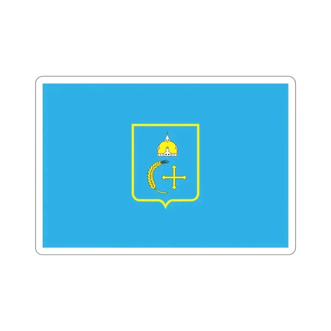 Flag of Sumy Oblast Ukraine STICKER Vinyl Die-Cut Decal - The Sticker Space