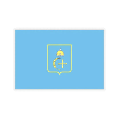 Flag of Sumy Oblast Ukraine - STICKER Vinyl Kiss-Cut Decal 2 Inch Transparent - The Sticker Space