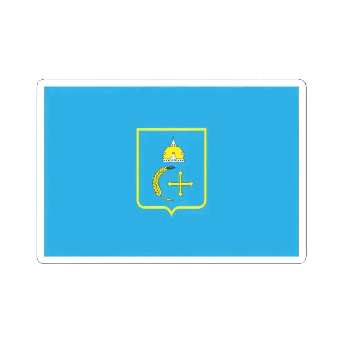 Flag of Sumy Oblast Ukraine - STICKER Vinyl Kiss-Cut Decal 2 Inch White - The Sticker Space