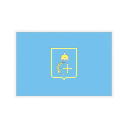 Flag of Sumy Oblast Ukraine - STICKER Vinyl Kiss-Cut Decal 3 Inch Transparent - The Sticker Space