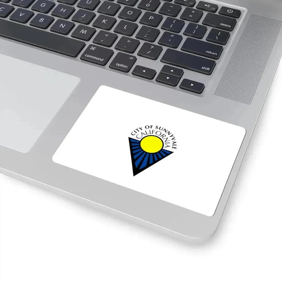 Flag of Sunnyvale California (United States) STICKER Vinyl Kiss-Cut Decal - The Sticker Space