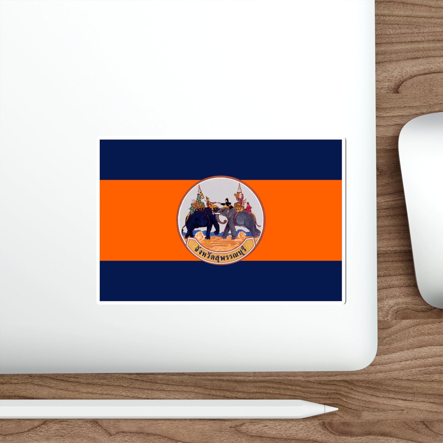 Flag of Suphan Buri Province Thailand STICKER Vinyl Die-Cut Decal-The Sticker Space