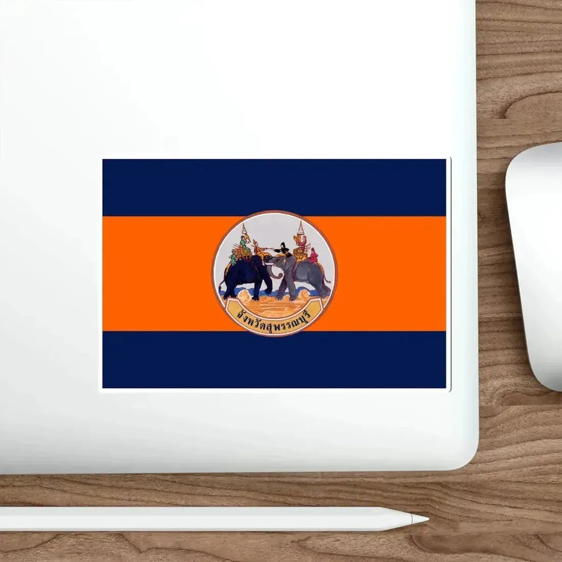 Flag of Suphan Buri Province Thailand STICKER Vinyl Die-Cut Decal - The Sticker Space