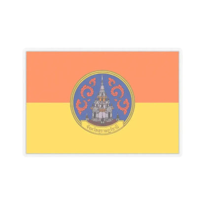 Flag of Surat Thani Province Thailand - STICKER Vinyl Kiss-Cut Decal 2 Inch Transparent - The Sticker Space